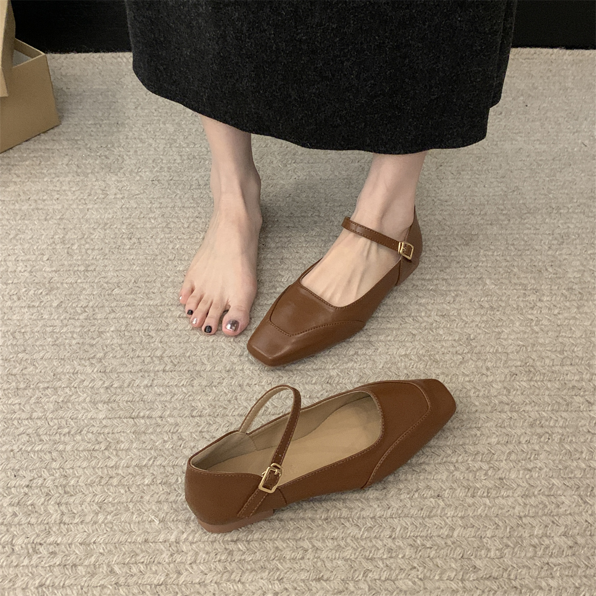 รองเท้าคัทชูผู้หญิงส้นเตี้ย ใส่สบาย มีขนาด35-43