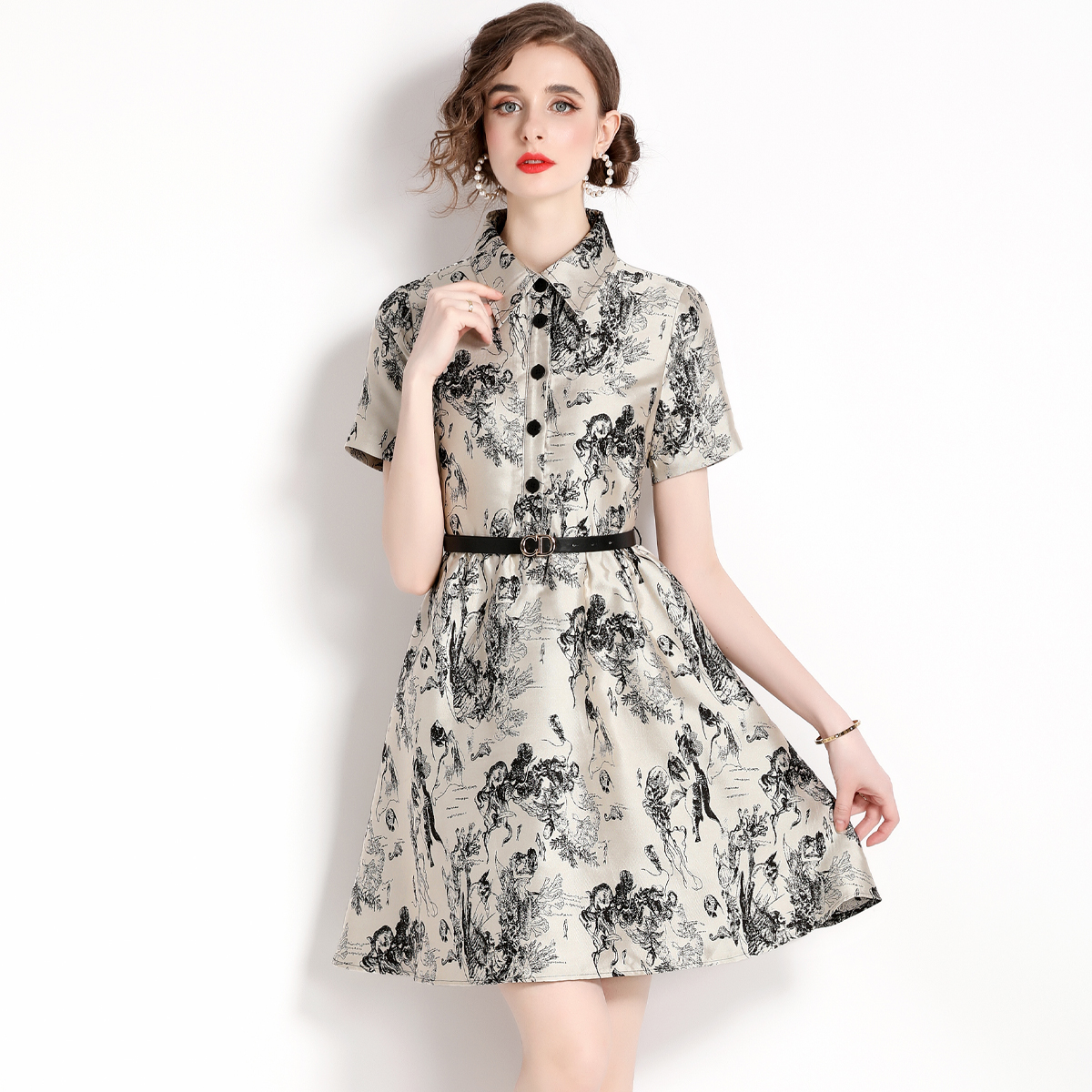 ชุดเดรสยาวสวยๆ ชุดเดรสยาวใส่สบาย ใส่ทำงาน มีขนาดS M L XL 2XL