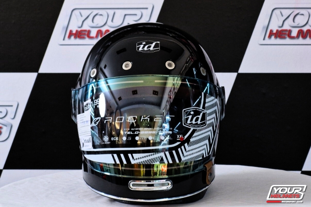 หมวกกันน็อค ID HELMETS รุ่น ROCKET BLACK PLAIN
