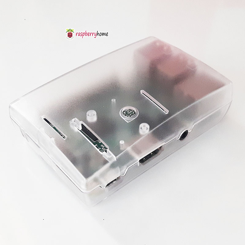 Raspberry Pi 3 Case โปร่งใส มีปุ่มกันลื่น มีช่องสอดสาย GPIO มีที่ติดยึดกล้องภายในตัวเรือน