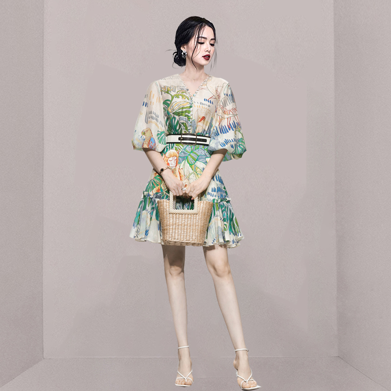 ชุดเดรสยาวสวยๆ สไตล์เกาหลี มีขนาด S M L XL สนใจทักแชท