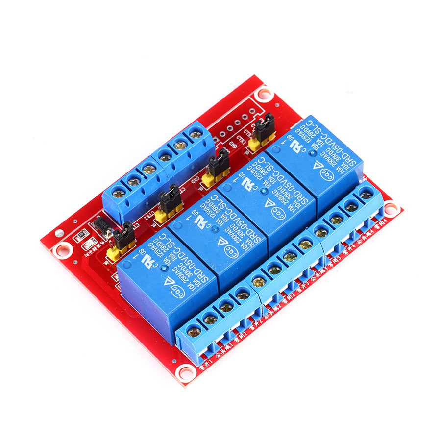 5V 4 Channel Relay Module Isolation High/Low Level Trigger