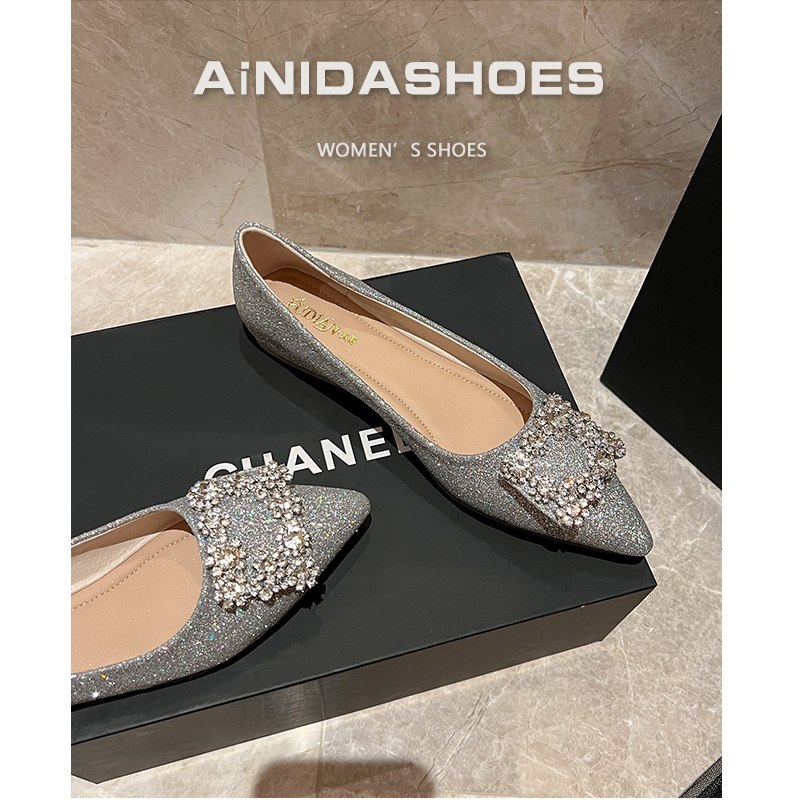 รองเท้าคัทชูผู้หญิงส้นเตี้ย ใส่สบาย มีขนาด35-43