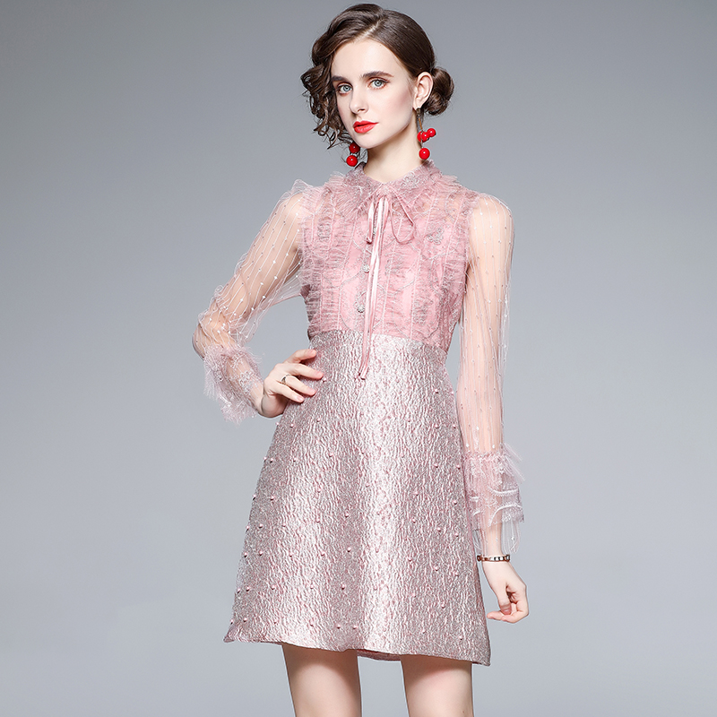 ชุดเดรสยาวสวยๆ ชุดเดรสยาวใส่สบาย ใส่ทำงาน มีขนาดS M L XL 2XL