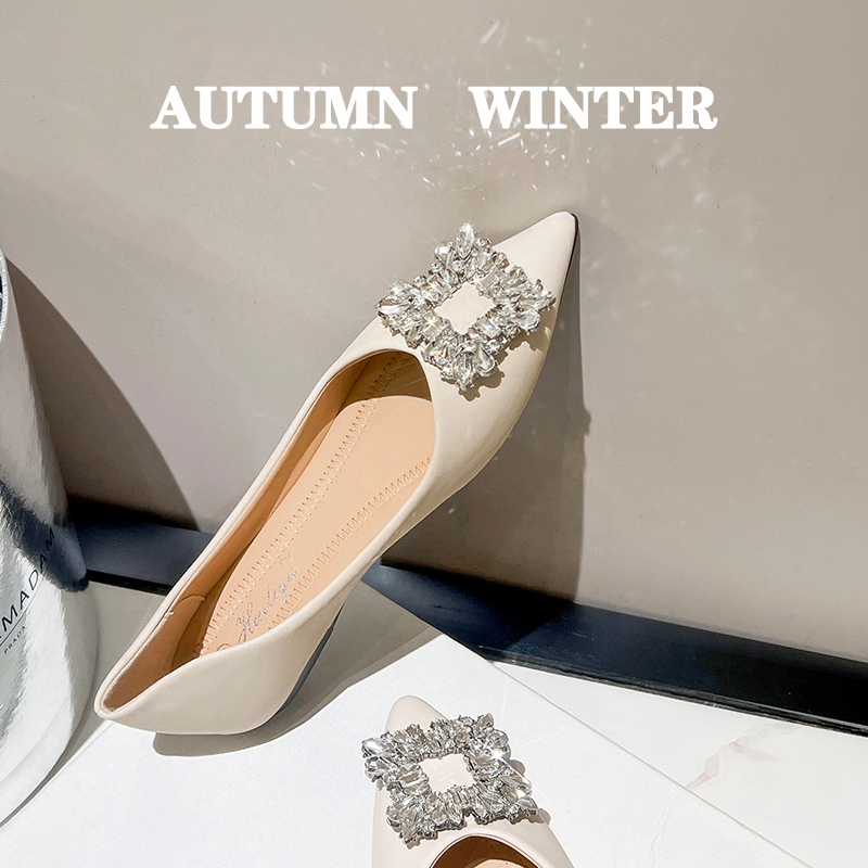 รองเท้าคัทชูผู้หญิงส้นเตี้ย ใส่สบาย มีขนาด35-43