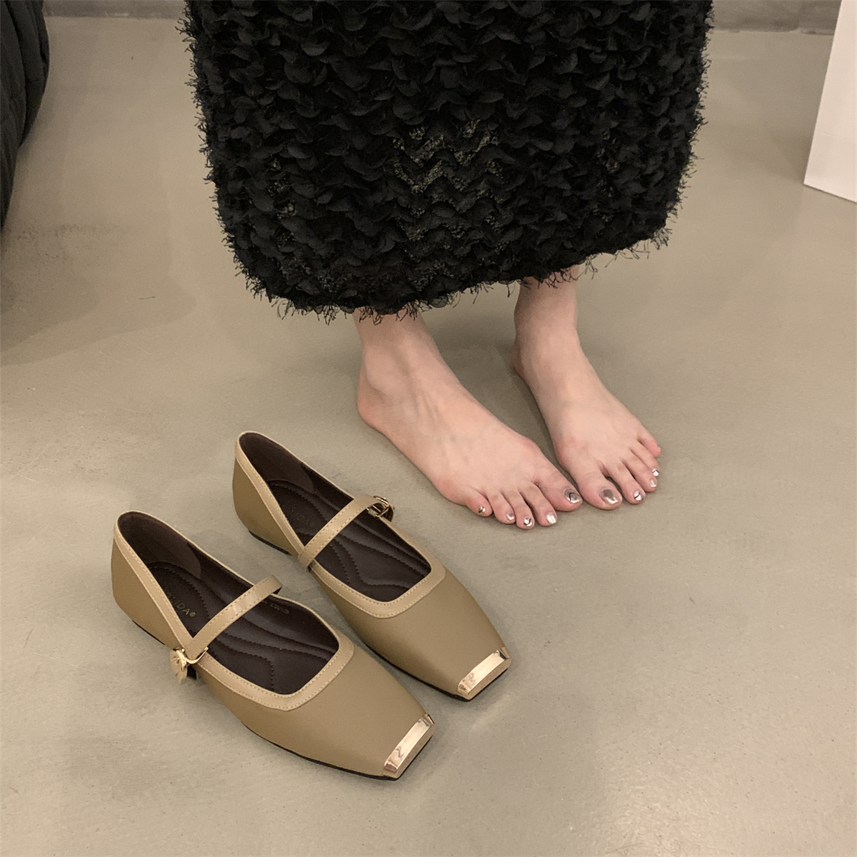 รองเท้าคัทชูผู้หญิงส้นเตี้ย ใส่สบาย มีขนาด35-43