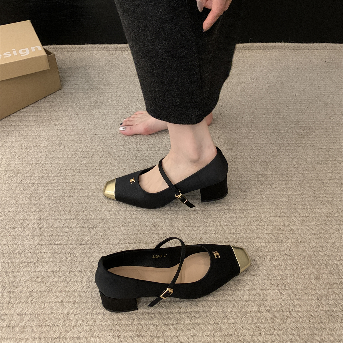 รองเท้าคัทชูผู้หญิงส้นเตี้ย ใส่สบาย มีขนาด35-43