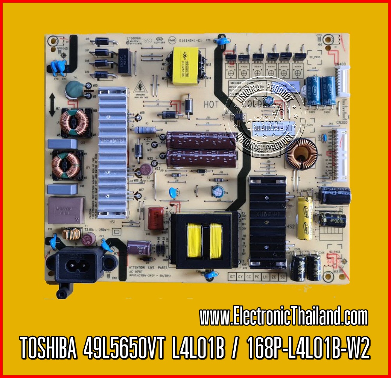 POWER SUPPLY TOSHIBA 49L5650VT L4L01B / 168P-L4L01B-W2 49E200A 49E2000A