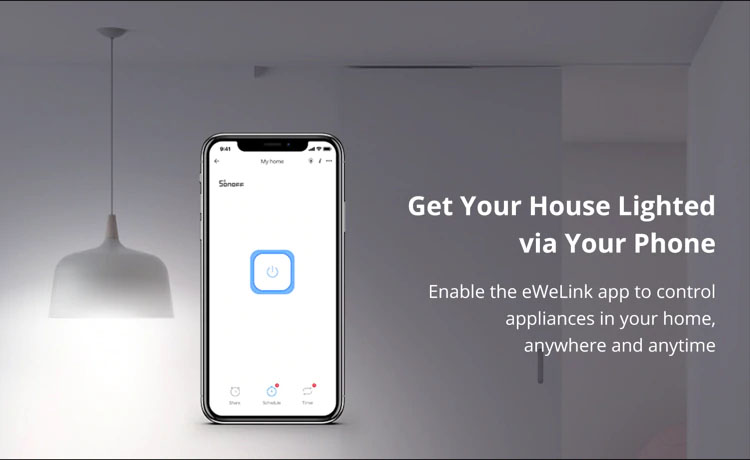 สมาร์ทสวิทช์ไร้สาย Sonoff ฺMini - สั่งผ่านมือถือ WiFi Smart Switch for Smart Home (อับโหลดโปรแกรมใหม่ได้)