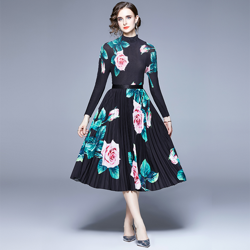 ชุดเดรสยาวสวยๆ ชุดเดรสยาวใส่สบาย ใส่ทำงาน มีขนาดS M L XL 2XL