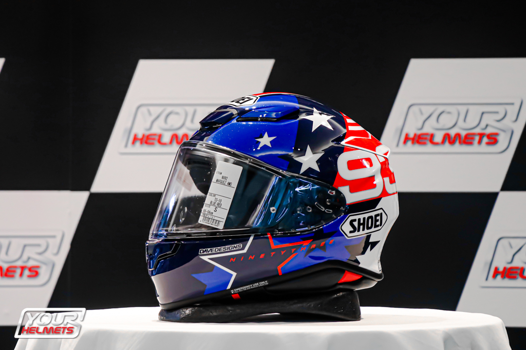 หมวกกันน็อค SHOEI HELMETS รุ่น Z8(NXR2) MARQUEZ AMERICAN SPIRIT TC-10