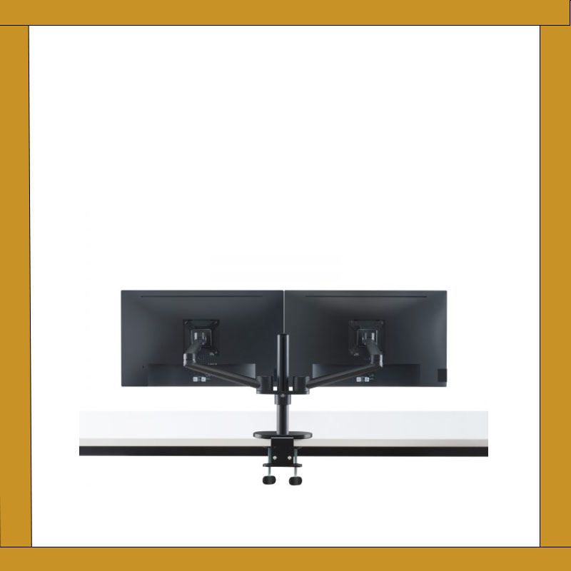 ขายึดจอคู่ Full Motion Dual Monitor Desk Mount Stand