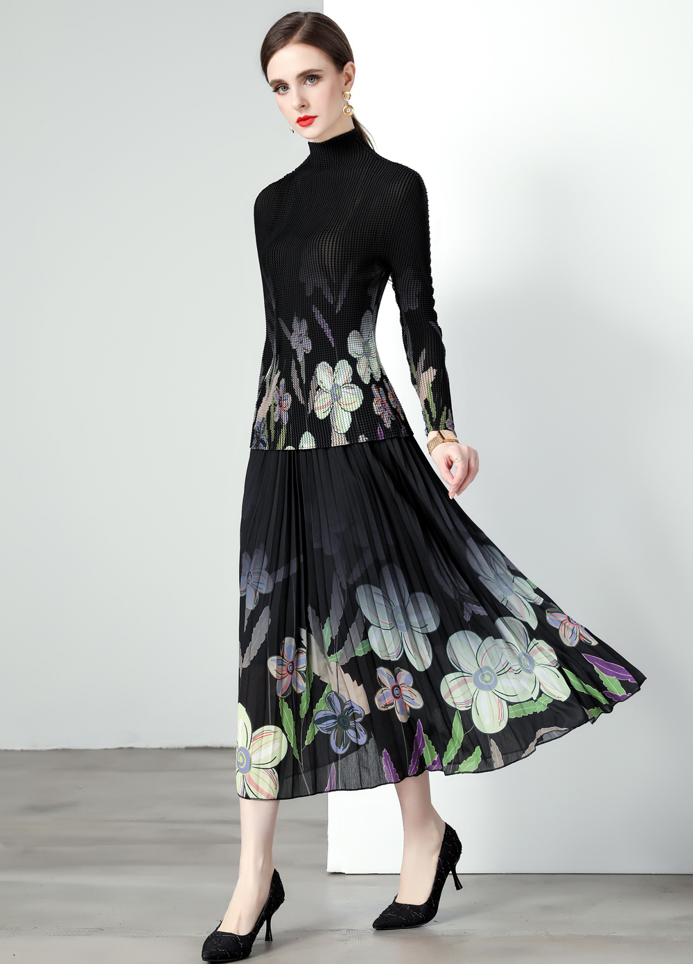 ชุดเดรสยาวสวยๆ ชุดเดรสยาวใส่สบาย ใส่ทำงาน มีขนาดS M L XL 2XL