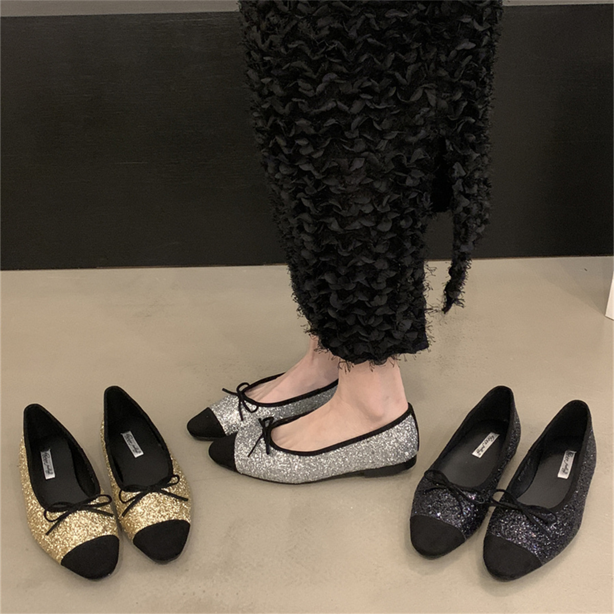 รองเท้าคัทชูผู้หญิงส้นเตี้ย ใส่สบาย มีขนาด35-43