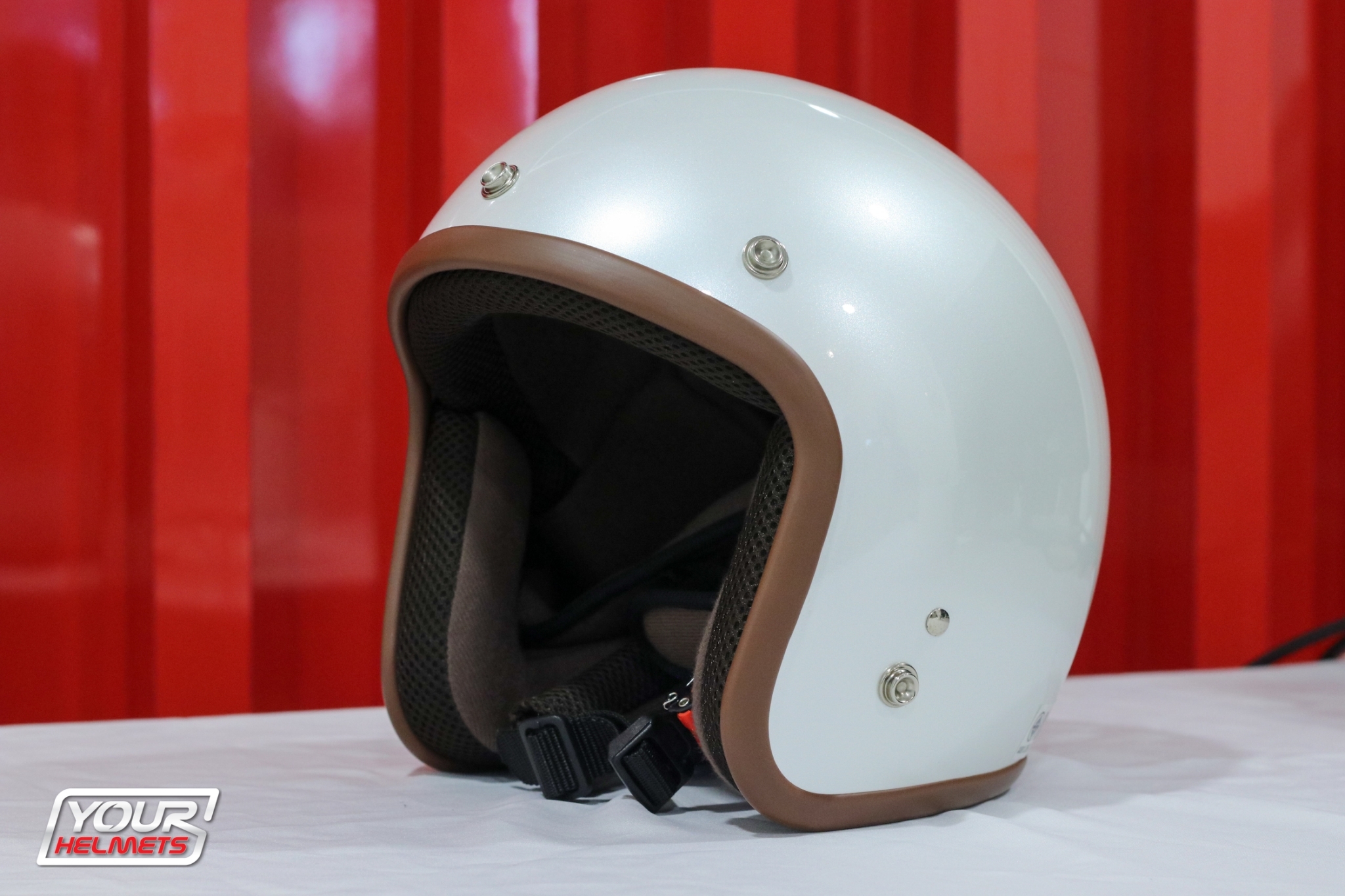 หมวกกันน็อคAVEX HELMETS รุ่นLB CAFE PLUS ขาวมุก