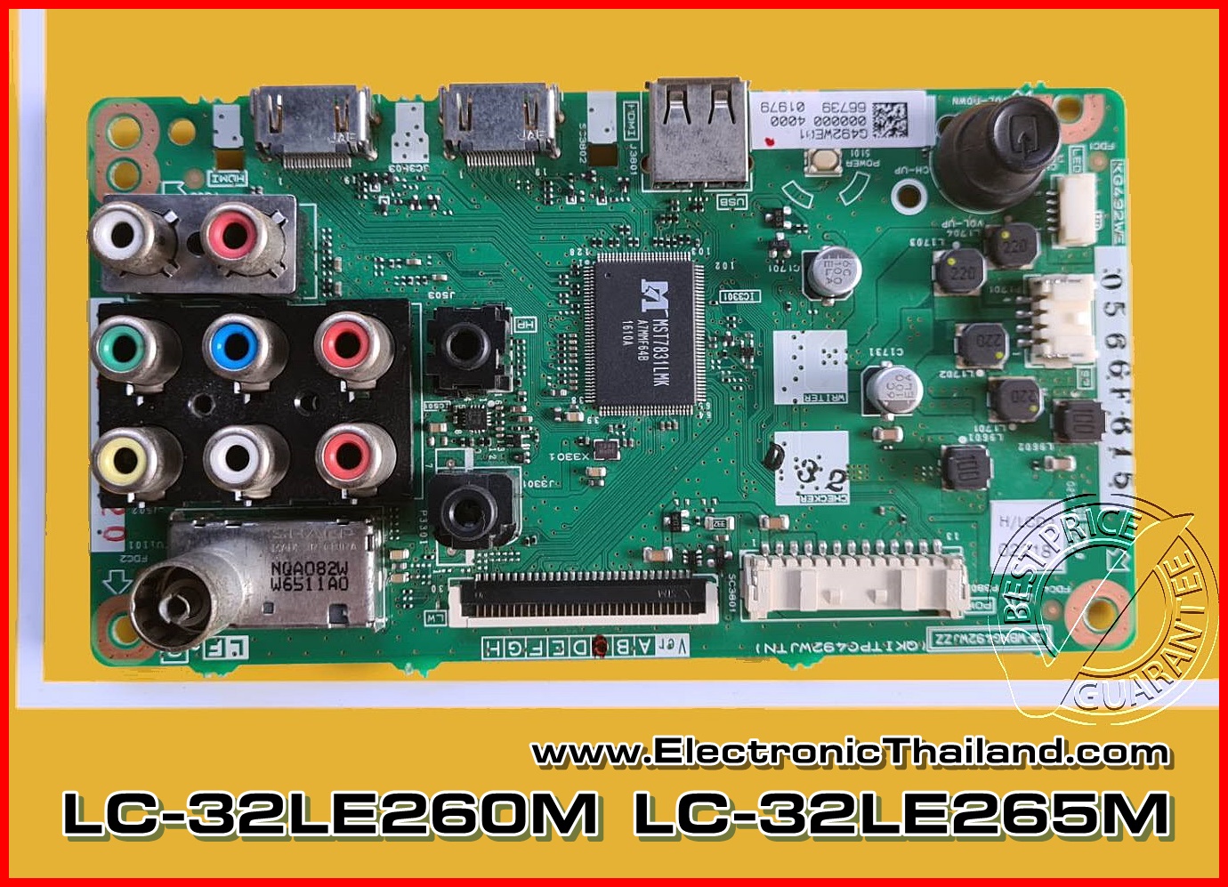 Main Board SHARP LC-32LE260M LC-32LE265M : QPWBNG492WJZZ