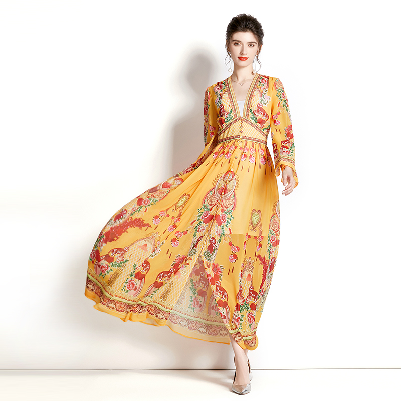 ชุดเดรสยาวสวยๆ ชุดเดรสยาวใส่สบาย ใส่ทำงาน มีขนาดS M L XL 2XL