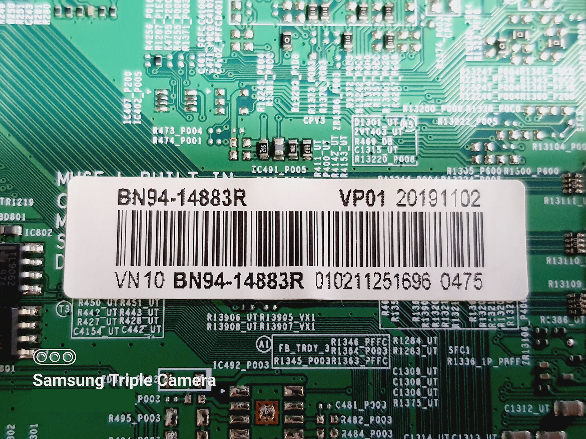 Main Board SAMSUNG UA43RU7200K BN94-15023X :BN94-14883R