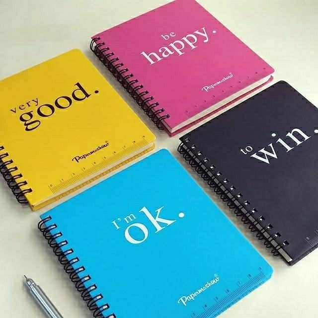 มินิโน๊ต Very Good, Be happy, To win, I 'm OK สมุดโน๊ตความหมายดีๆ มีเส้นบรรทัด