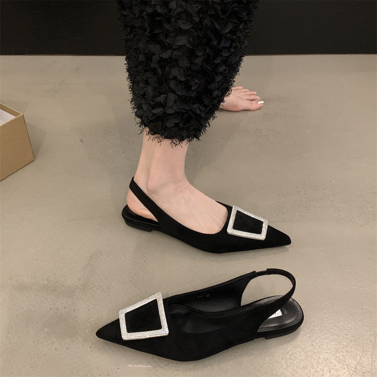 รองเท้าคัทชูผู้หญิงส้นเตี้ย ใส่สบาย มีขนาด35-43