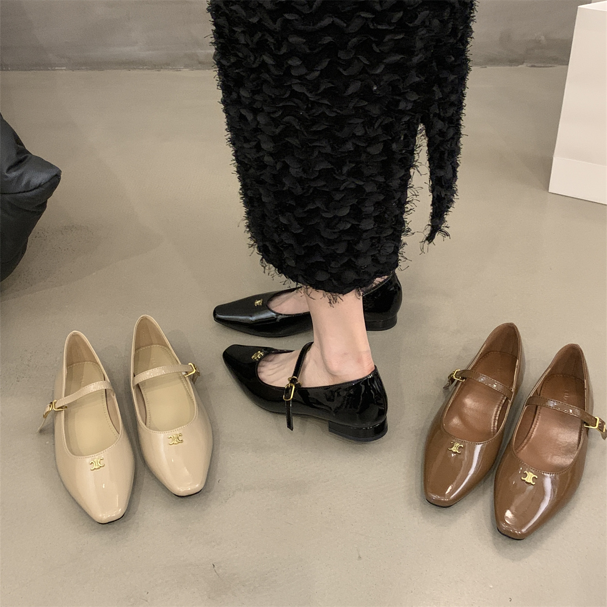 รองเท้าคัทชูผู้หญิงส้นเตี้ย ใส่สบาย มีขนาด35-43