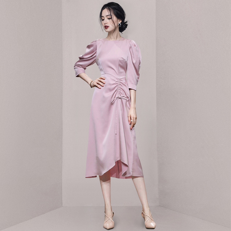 ชุดเดรสยาวสวยๆ สไตล์เกาหลี มีขนาด S M L XL สนใจทักแชท