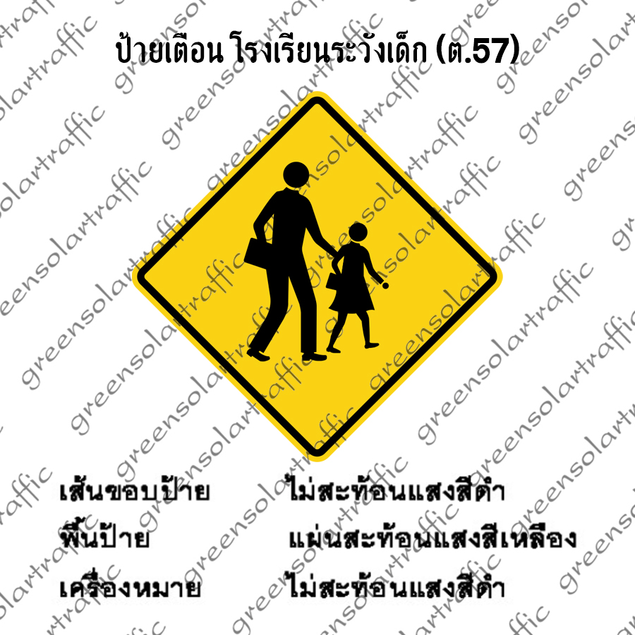ป้ายเตือน โรงเรียนระวังเด็ก