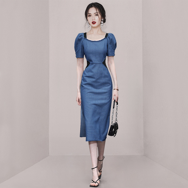 ชุดเดรสยาวสวยๆ ชุดเดรสยาวใส่สบาย ใส่ทำงาน มีขนาดS M L XL 2XL
