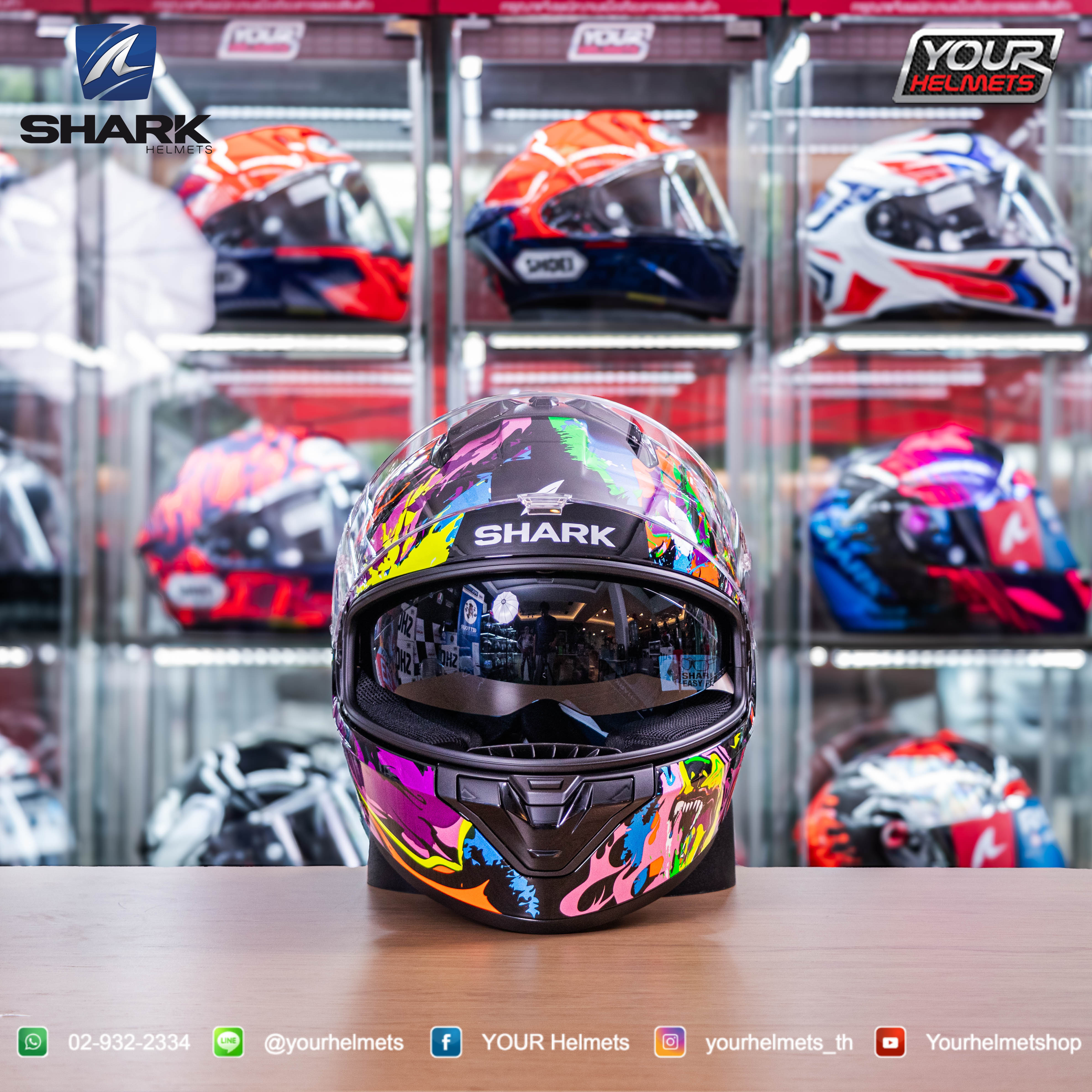หมวกกันน็อค SHARK HELMETS รุ่น RIDILL 2
