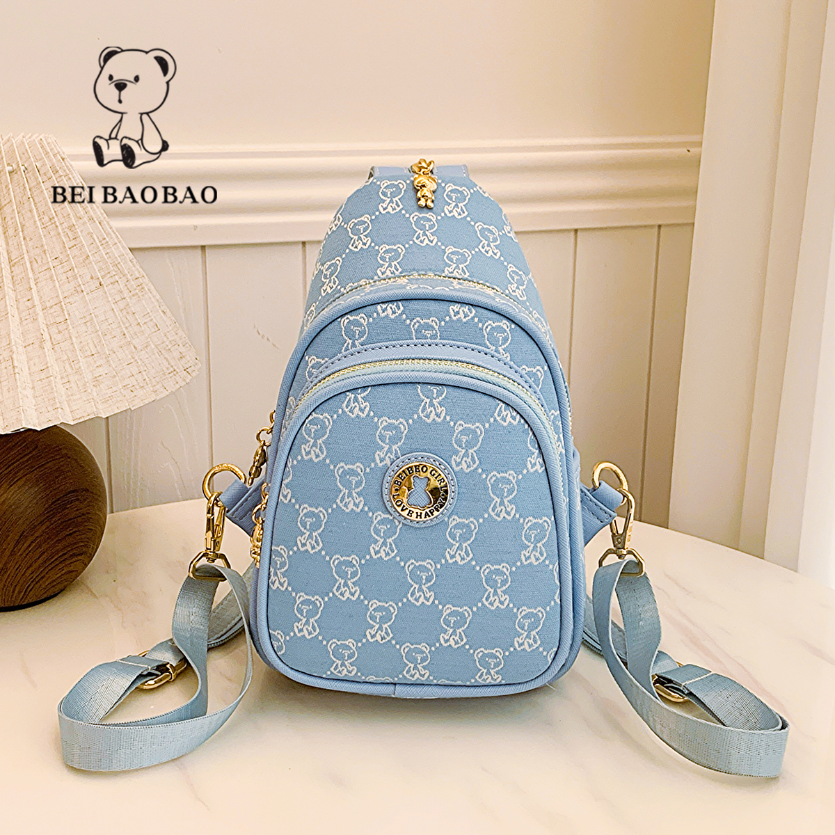 กระเป๋าผู้หญิงสวยๆ กระเป๋าสะพายข้างผู้หญิง กระเป๋าแบรนด์ BEAR BAG กระเป๋าหมีสุดคิ้ว!