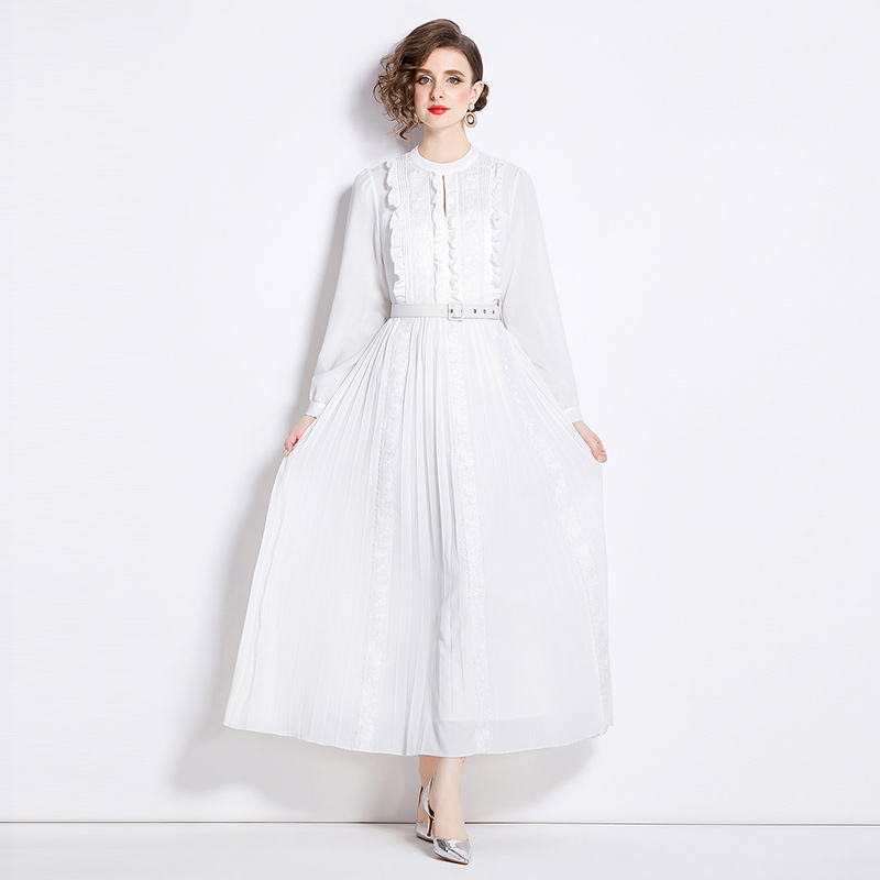 ชุดเดรสยาวสวยๆ ชุดเดรสยาวใส่สบาย ใส่ทำงาน มีขนาดS M L XL 2XL