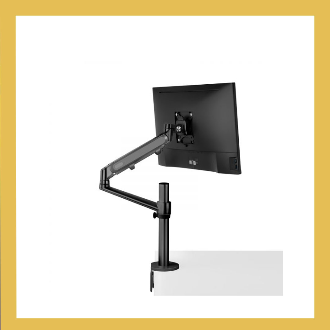 Single Monitor/Laptop Gas Spring Arm Desk Mount