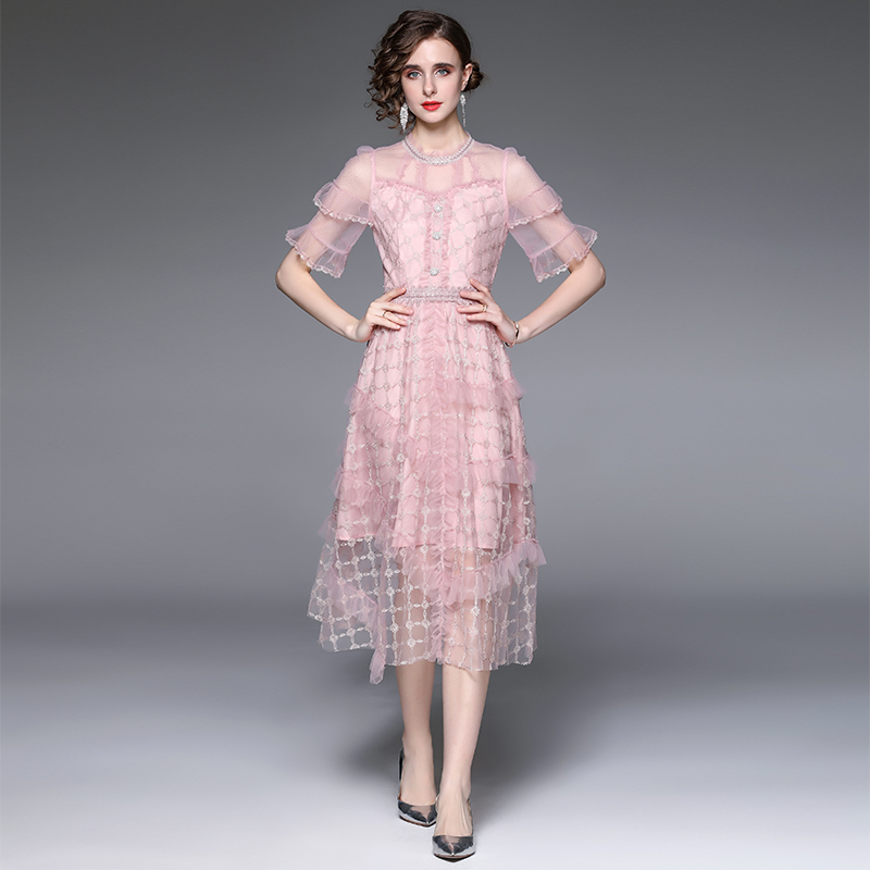 ชุดเดรสยาวสวยๆ ชุดเดรสยาวใส่สบาย ใส่ทำงาน มีขนาดS M L XL 2XL