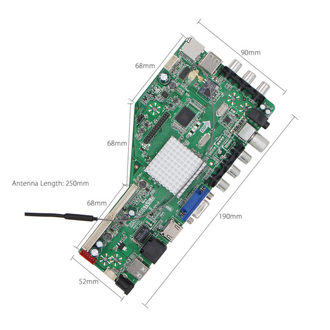 MSD338STV5.0 บอร์ดแปลงสมาร์ททีวี Smart Wireless Network TV For Android 4.4