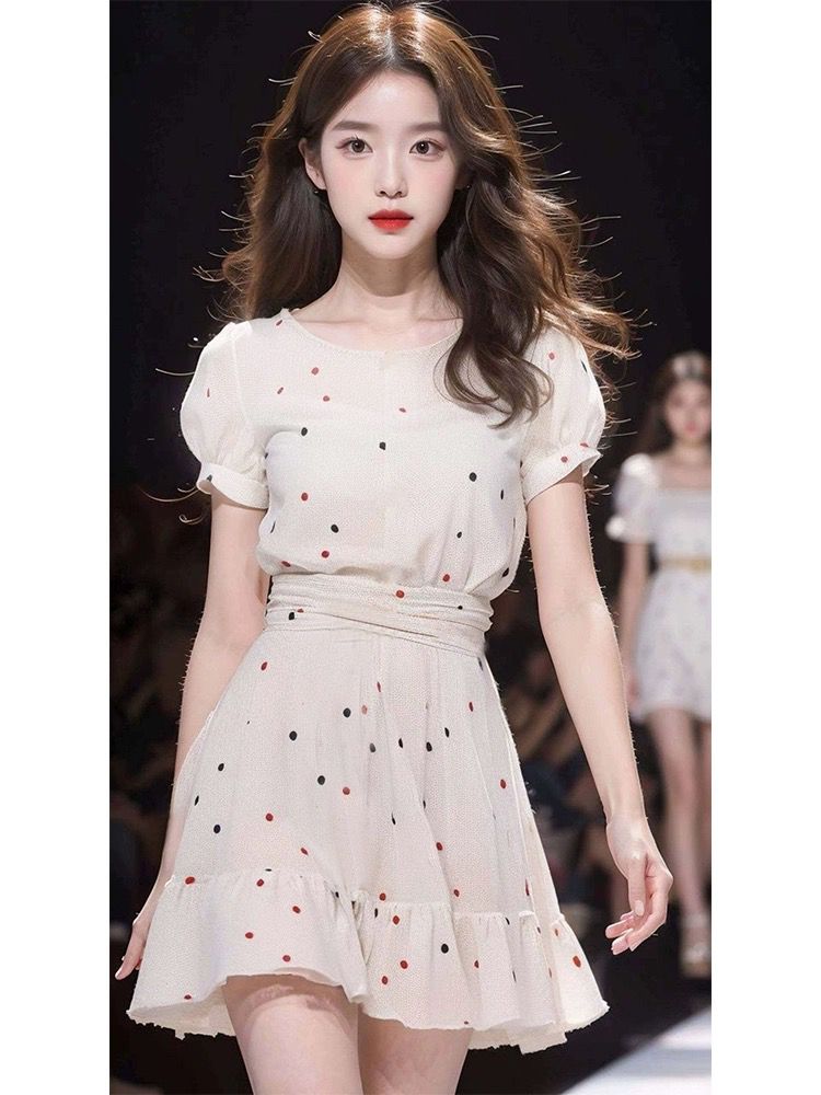 ชุดเดรสยาวสวยๆ สไตล์เกาหลี มีขนาด S M L XL สนใจทักแชท