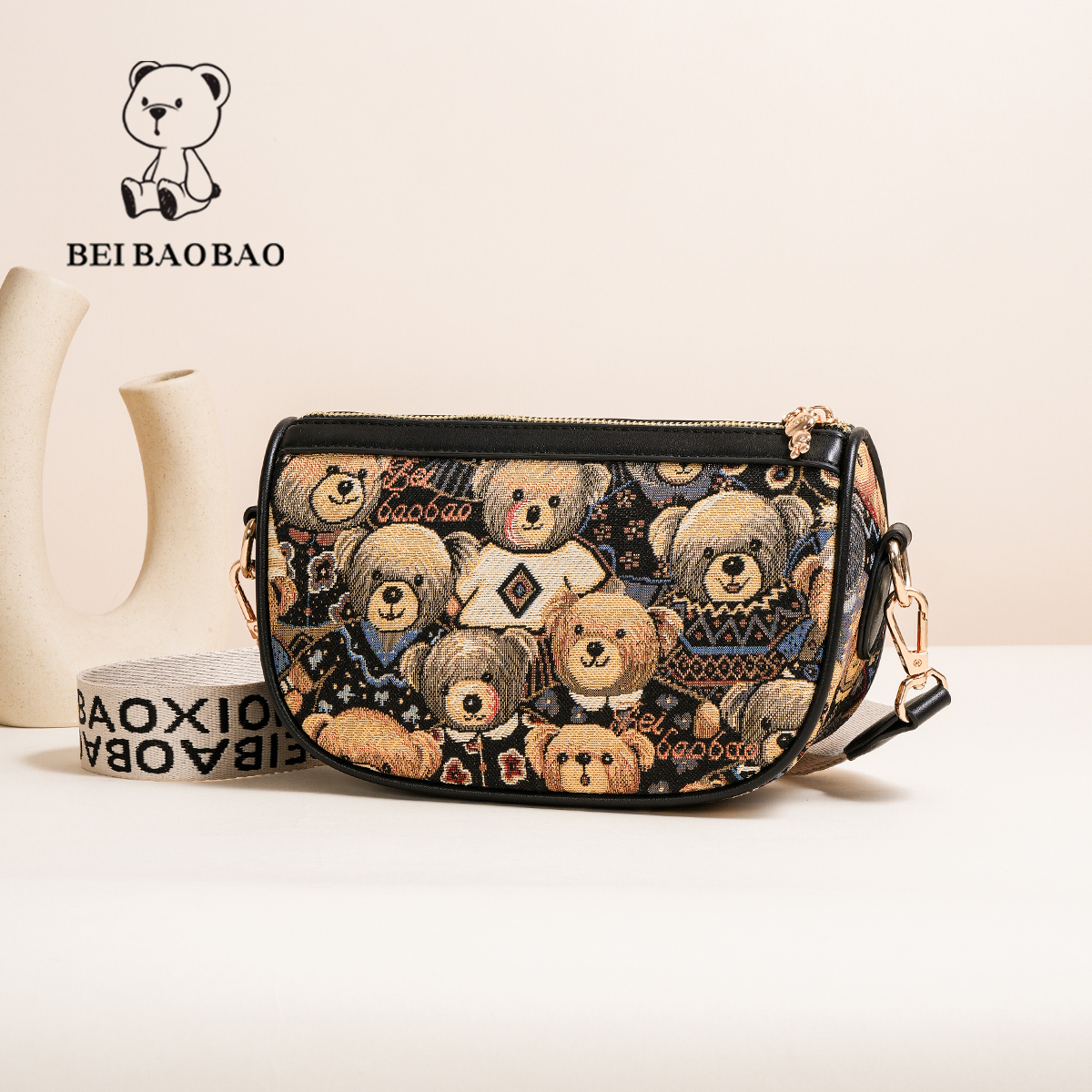 กระเป๋าผู้หญิงสวยๆ กระเป๋าสะพายข้างผู้หญิง กระเป๋าแบรนด์ BEAR BAG กระเป๋าหมีสุดคิ้ว!