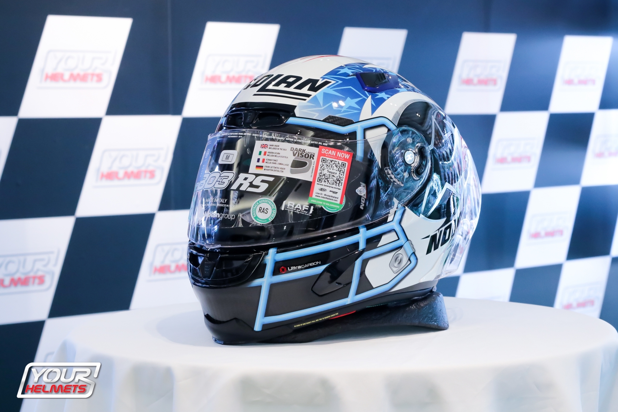 หมวกกันน็อค X-LITE HELMETS รุ่นX-803RS GEMINI REPLICA A.RINS AUSTIN CARBON