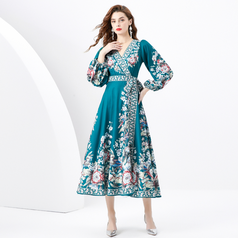 ชุดเดรสยาวสวยๆ ชุดเดรสยาวใส่สบาย ใส่ทำงาน มีขนาดS M L XL 2XL