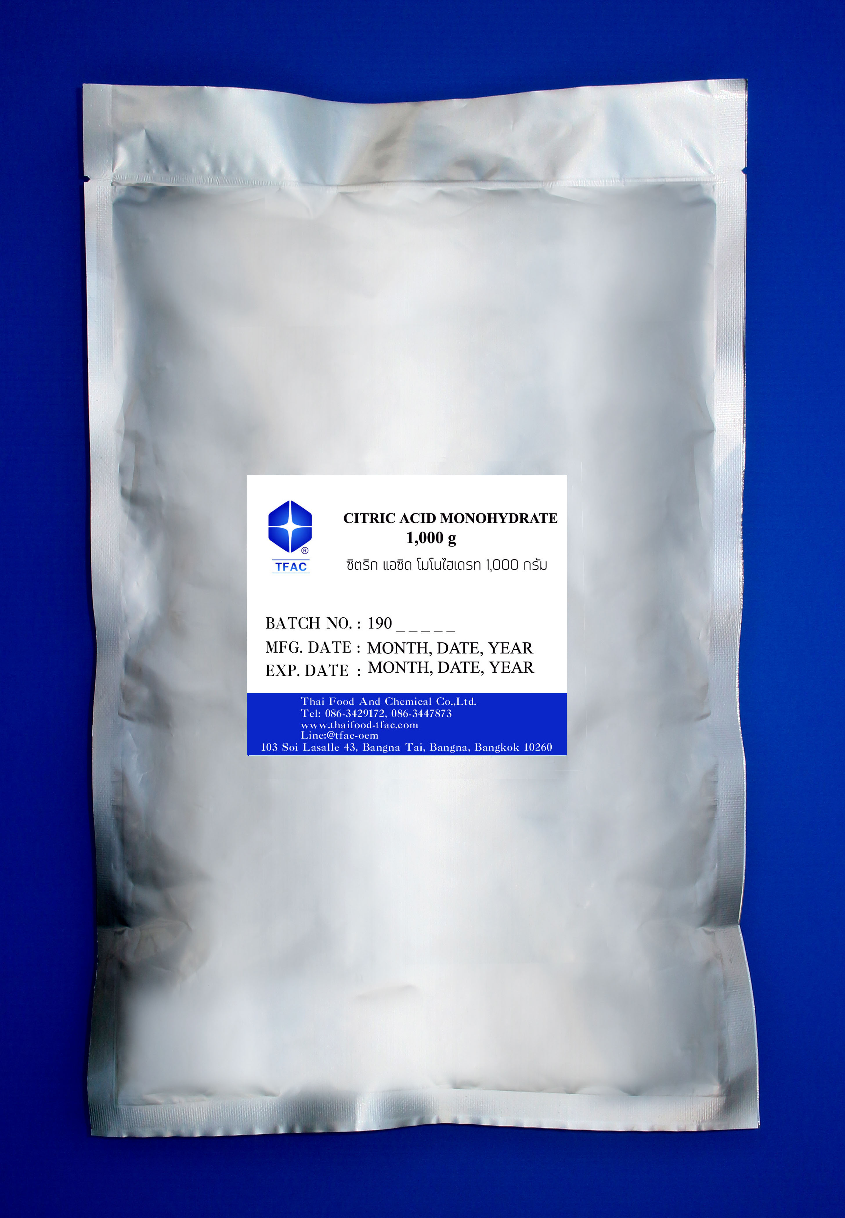 กรดมะนาว โมโนไฮเดรท Citric Acid Monohydrate (COFCO)