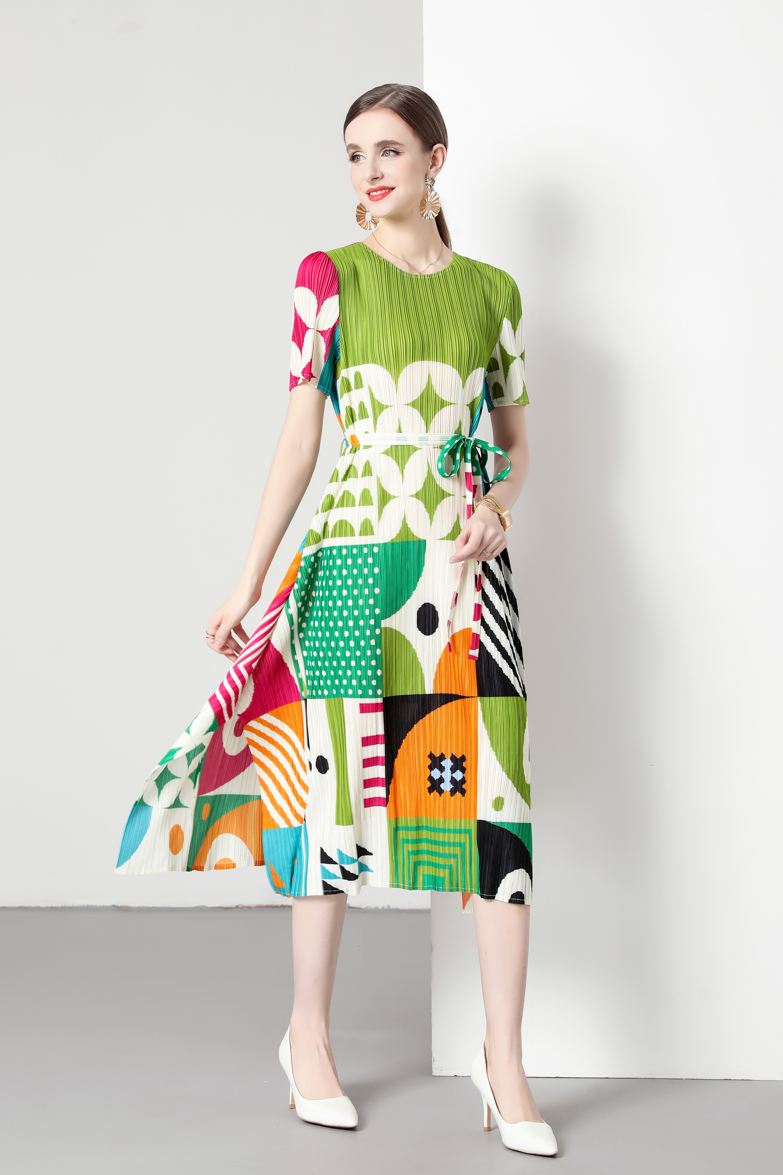 ชุดเดรสยาวสวยๆ ชุดเดรสยาวใส่สบาย ใส่ทำงาน มีขนาดS M L XL 2XL