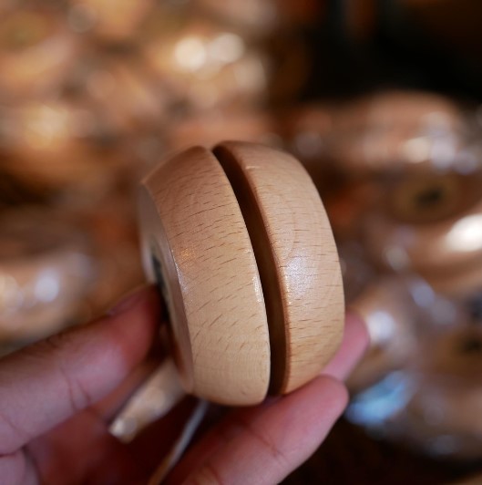 โยโย่ลูกดิ่งไม้ ของเล่นไม้ดั้งเดิม ของเล่นวันวาน ของเล่นไทย เกมส์ไม้