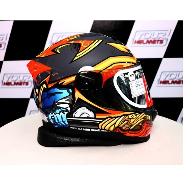 หมวกกันน็อค ID HELMETS รุ่น SPARTAN BT WU KONG GUN GREY