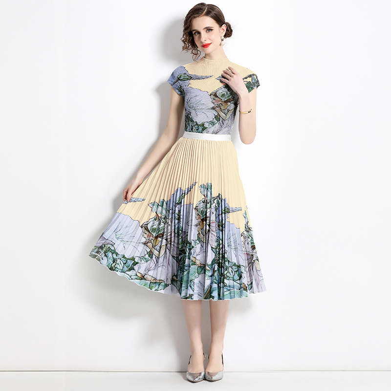 ชุดเดรสยาวสวยๆ ชุดเดรสยาวใส่สบาย ใส่ทำงาน มีขนาดS M L XL 2XL