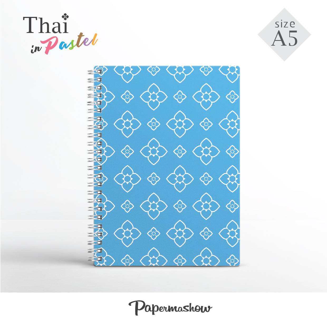 ( 12 เล่ม ) สมุดโน้ตลายไทย / Thai style note book / size A5