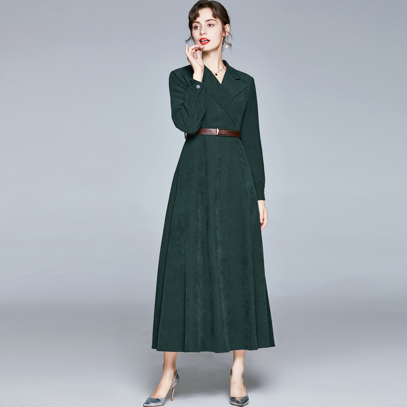 ชุดเดรสยาวสวยๆ ชุดเดรสยาวใส่สบาย ใส่ทำงาน มีขนาดS M L XL 2XL