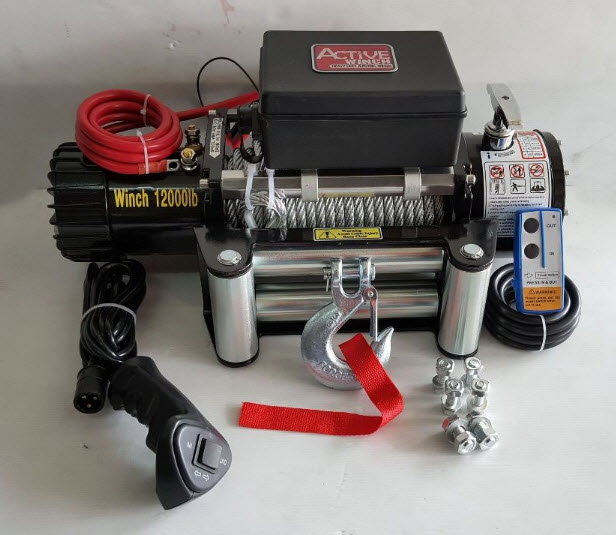 วินซ์ไฟฟ้า 12000 ปอน 5.4 ตัน เบรคใหม่ สลิง 12 v.