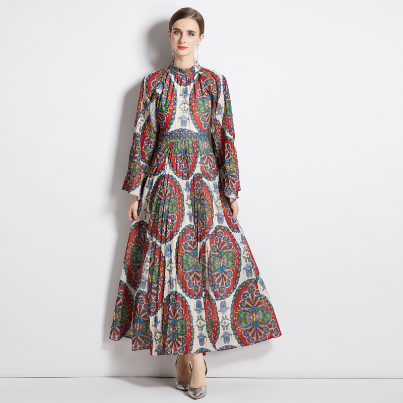 ชุดเดรสยาวสวยๆ ชุดเดรสยาวใส่สบาย ใส่ทำงาน มีขนาดS M L XL 2XL