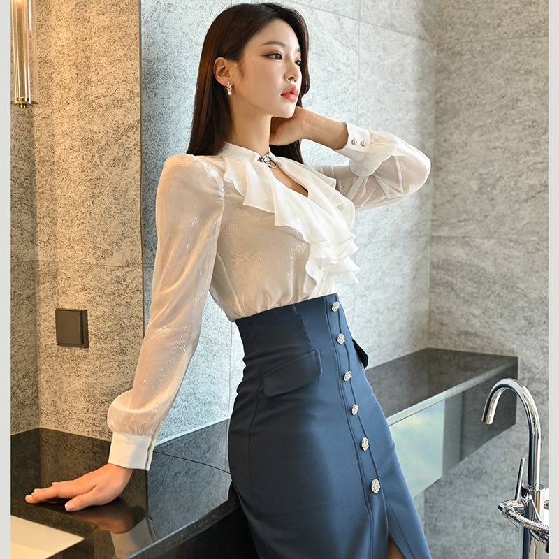 ชุดเดรสยาวสวยๆ ชุดเดรสยาวใส่สบาย ใส่ทำงาน มีขนาดS M L XL 2XL