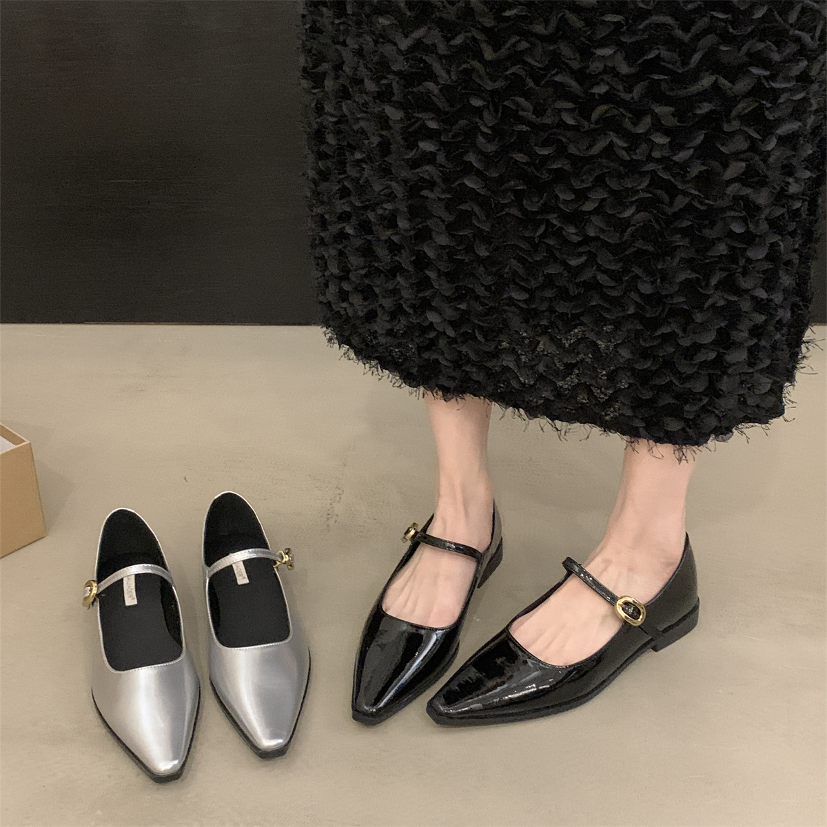 รองเท้าคัทชูผู้หญิงส้นเตี้ย ใส่สบาย มีขนาด35-43