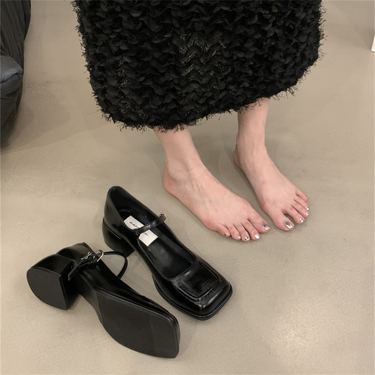 รองเท้าคัทชูผู้หญิงส้นเตี้ย ใส่สบาย มีขนาด35-43